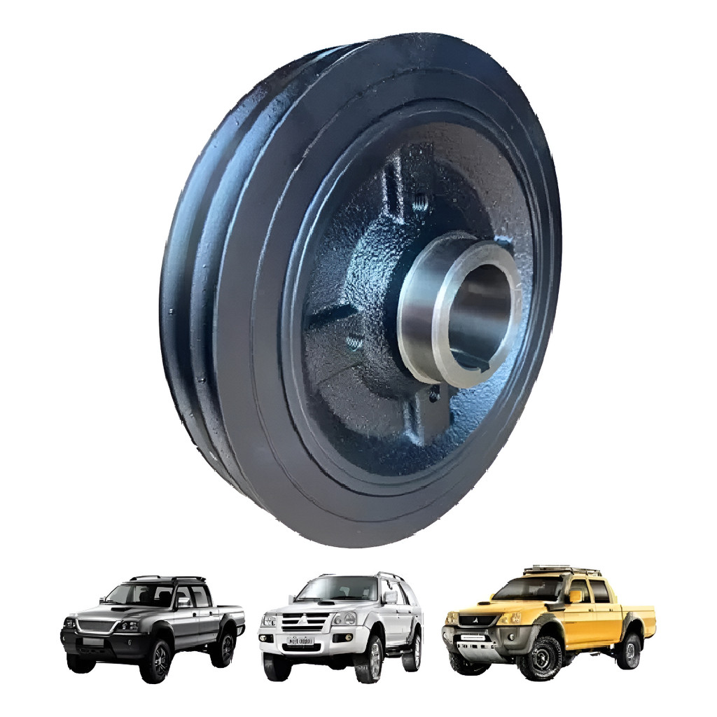 Polia Dupla Virabrequim L200 Pajero Sport Outdoor 2.5 Hpe