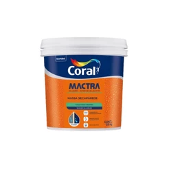 Mactra Anti Umidade Parede E Rodapé Massa Seca Parede 18 Kg Branco Fosco