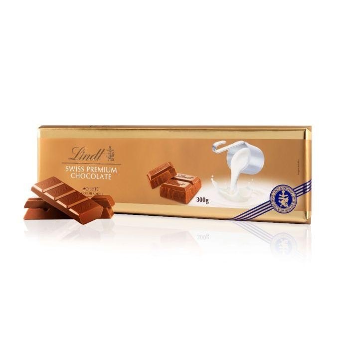 Barra De Chocolate Lindt Gold Ao Leite 300g em Oferta na Shopee