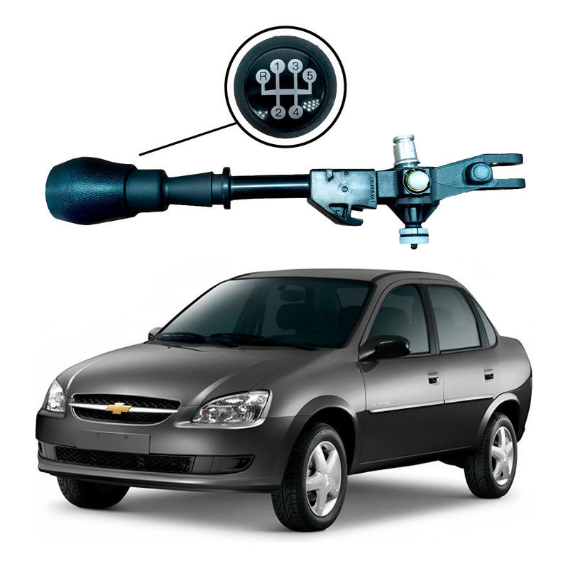 Alavanca Cambio Corsa Classic 1.0 Sistema A Cabo 2010 A 2016 em Oferta na Shopee