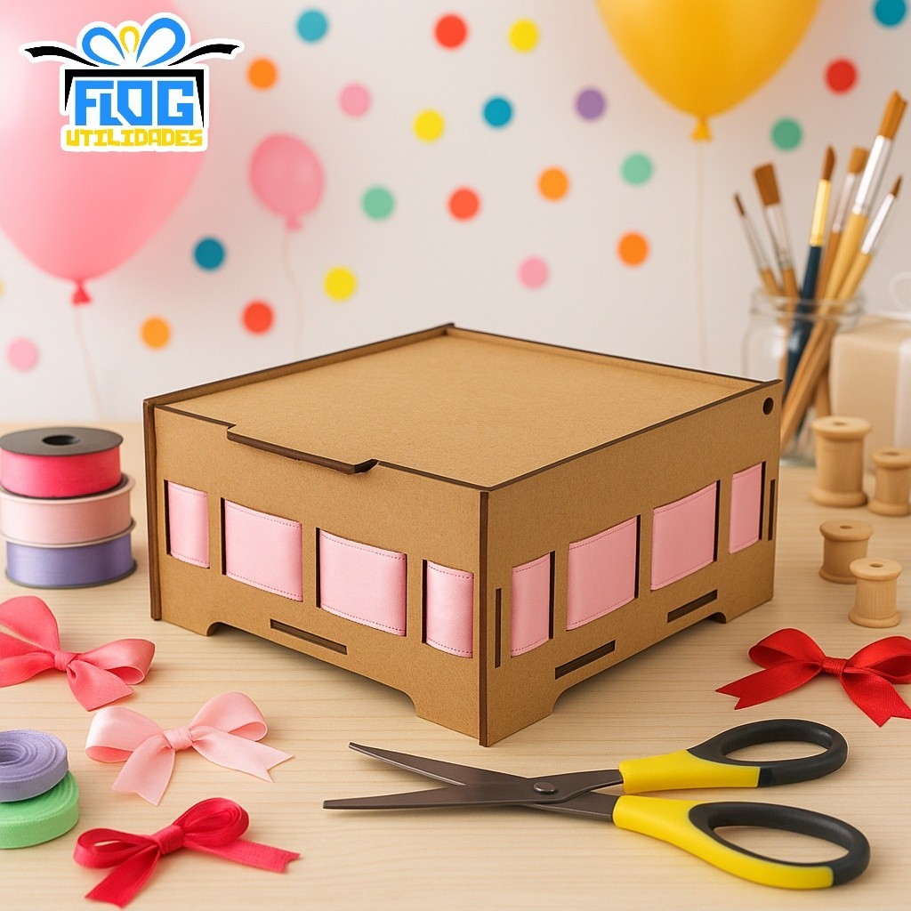 Kit 20 Caixas /10x10x03CM -13x13x04CM - 16x16x05CM Passa Fita Tampa Articulada Lembrancinhas MDF em Oferta na Shopee