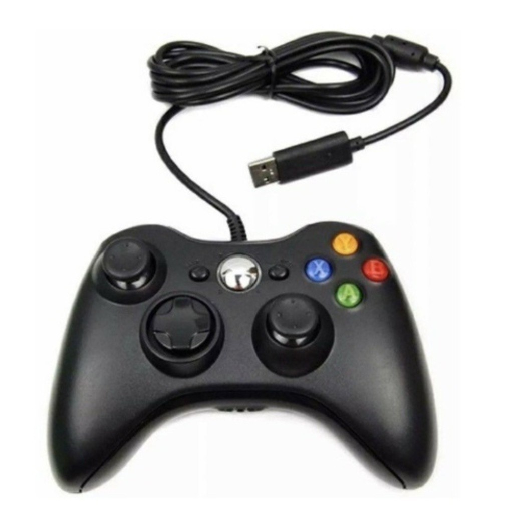 Controle De Xbox 360 Com Fio Para Video Game e PC/ Fat E Pc Joystick SU — imagem 2 de 2