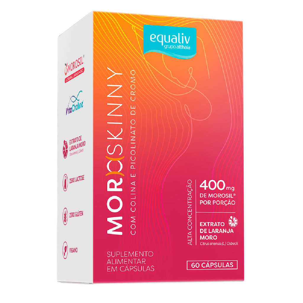 Suplemento MoroSkinny com Extrato de Laranja de 60 Cpsulas da Equaliv