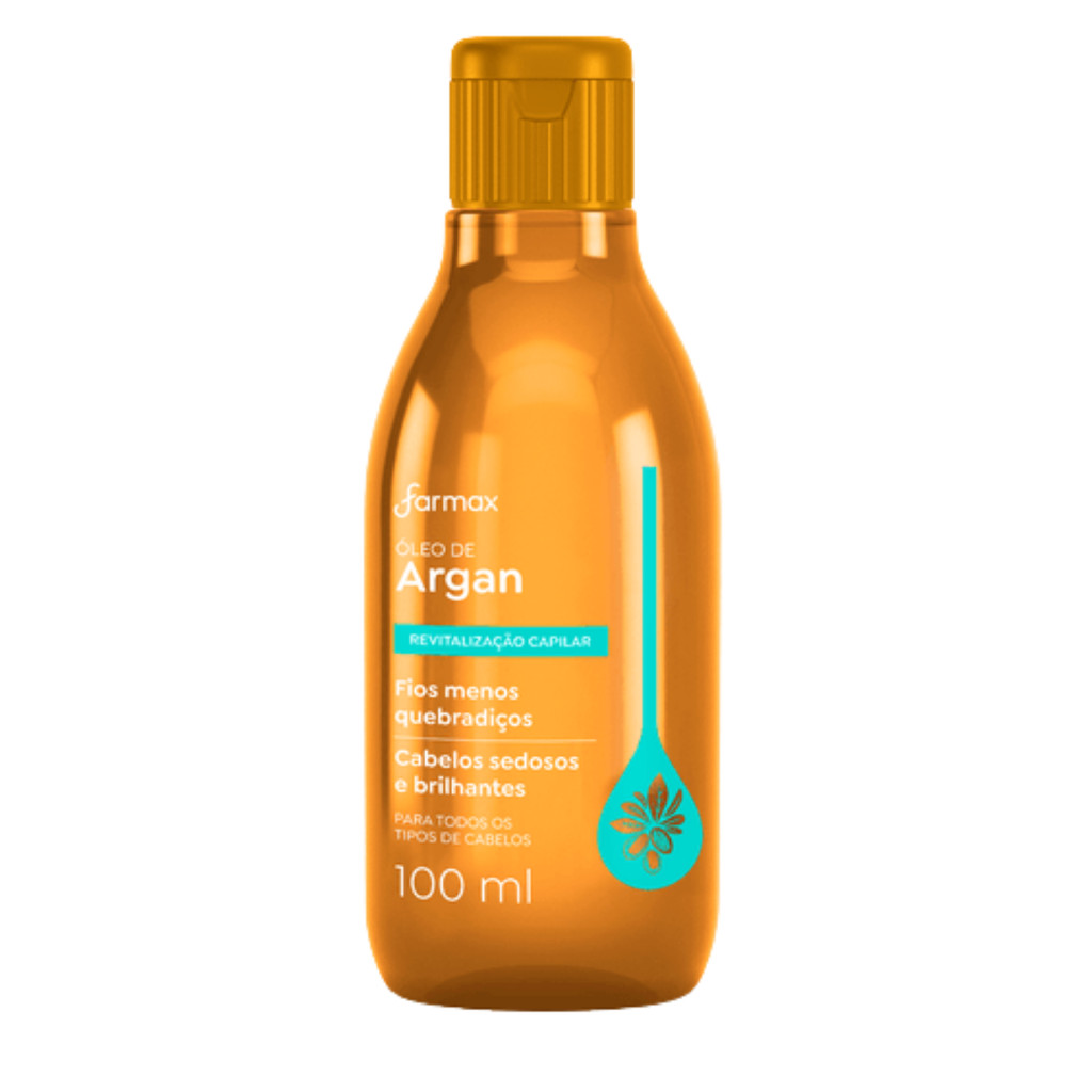 Óleo Capilar Corporal Argan Farmax 100ml Hidratação Intensa
