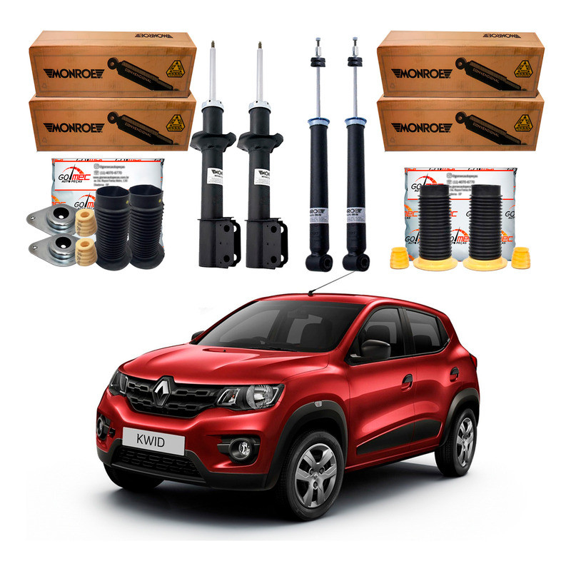 Kit Amortecedor Dianteiro Traseiro Kwid 1.0 12v 2017 A 2021 em Oferta na Shopee