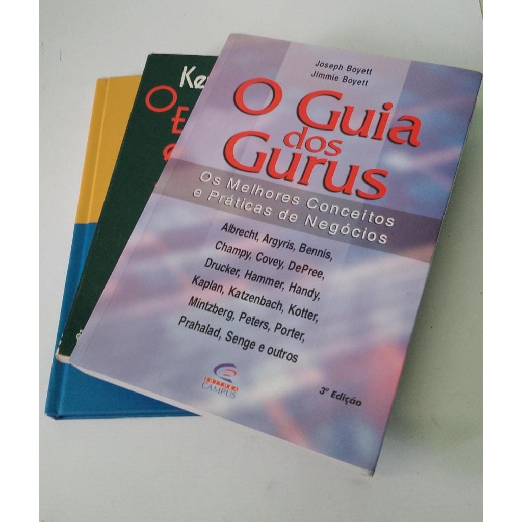Kit 3 Livros O estrategista em ação A Arte Japonesa de negociar  O guia dos gurus 3a edição Brilho nos olhos