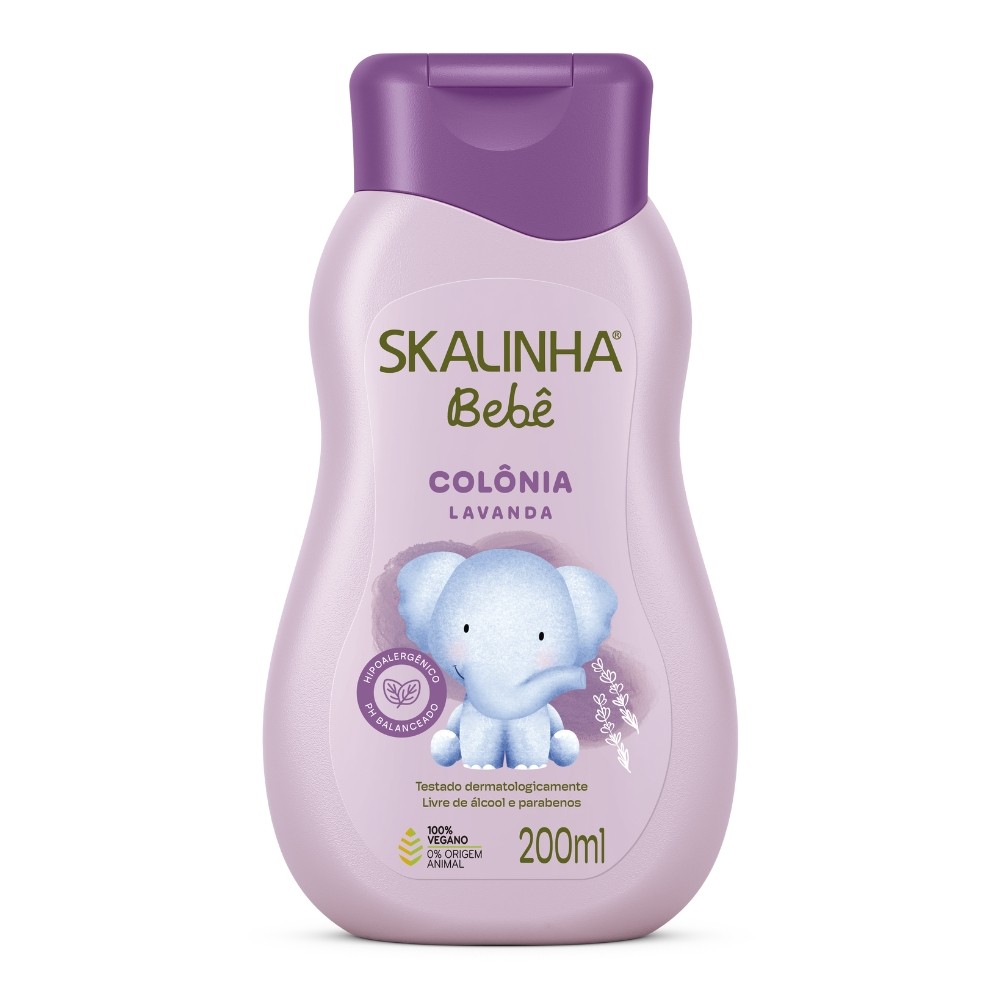 Colônia Bebê Baby Infantil Lavanda Vegano Skala 200ml em Oferta na Shopee