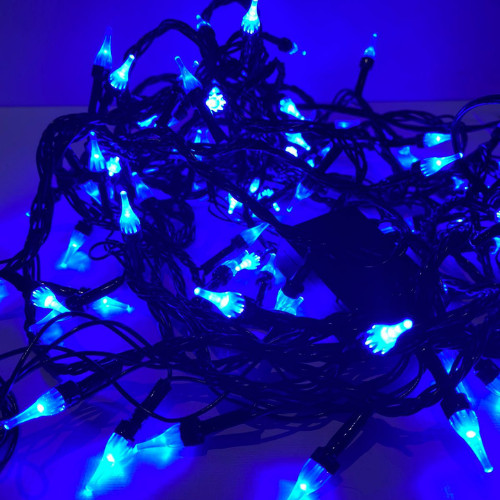 100 Lâmpadas Pisca Pisca Azul Super Led para Decoração