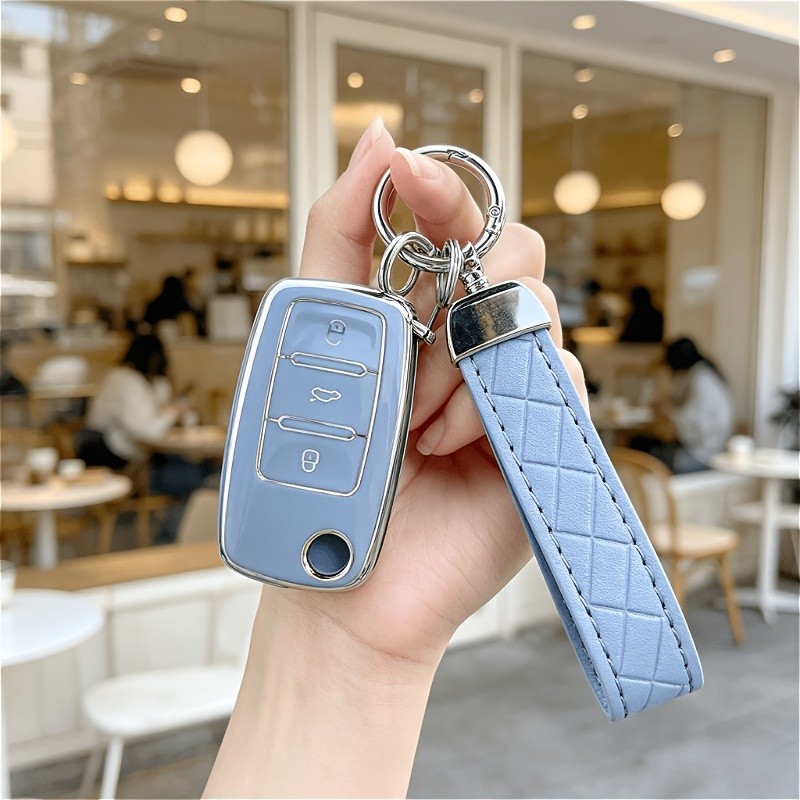 Capa De Chaveiro De Material TPU Macio Com Para Volkswagen (VW) Tiguan , Passat B5 B6 B7 Golf 4 5 6 MK6 Jetta Lavida Sko