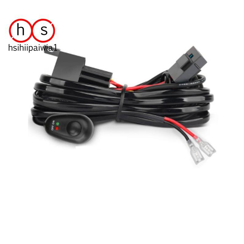 Kit De Chicote Elétrico Para Interruptor De Fusível De Luz 12V 40A Relé 180 W/300W Barra De Trabalho Led De 4-52 Polegad