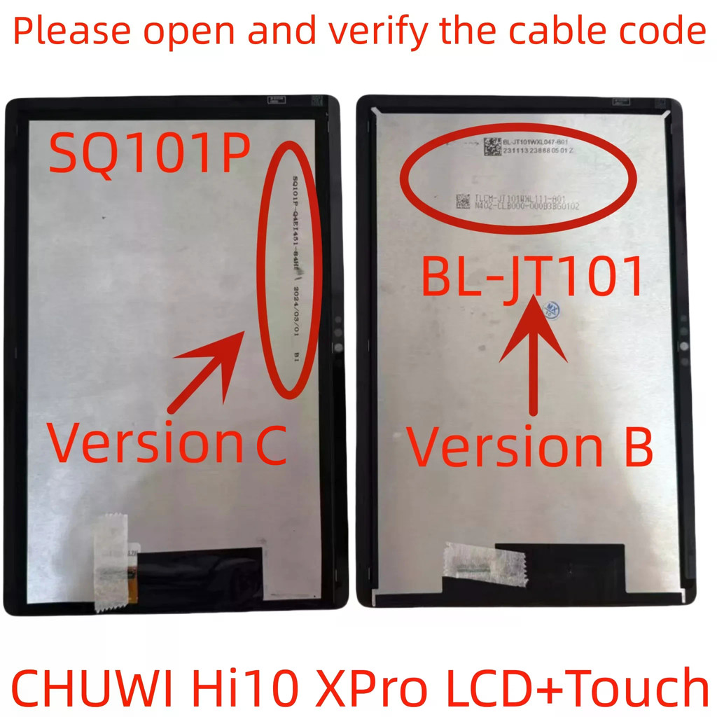 Para Novo 10.1 Polegada CHUWI Hi10 XPro Tablet Display LCD Tela Digitador Assembléia Substituição