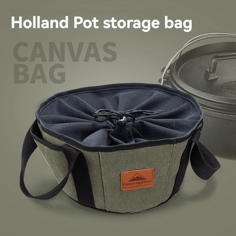 Bolsa Organizadora de Utensílios de Cozinha para Camping e Churrasco ao Ar Livre, Bolsa de Armazenamento para Panela Hol