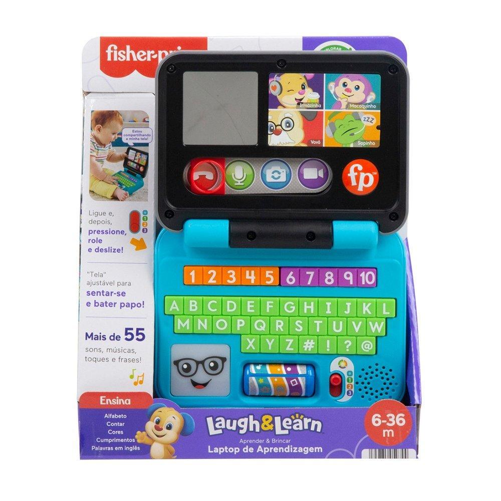 Brinquedo Fisher-Price Laptop de Aprendizagem para Bebês HGW98