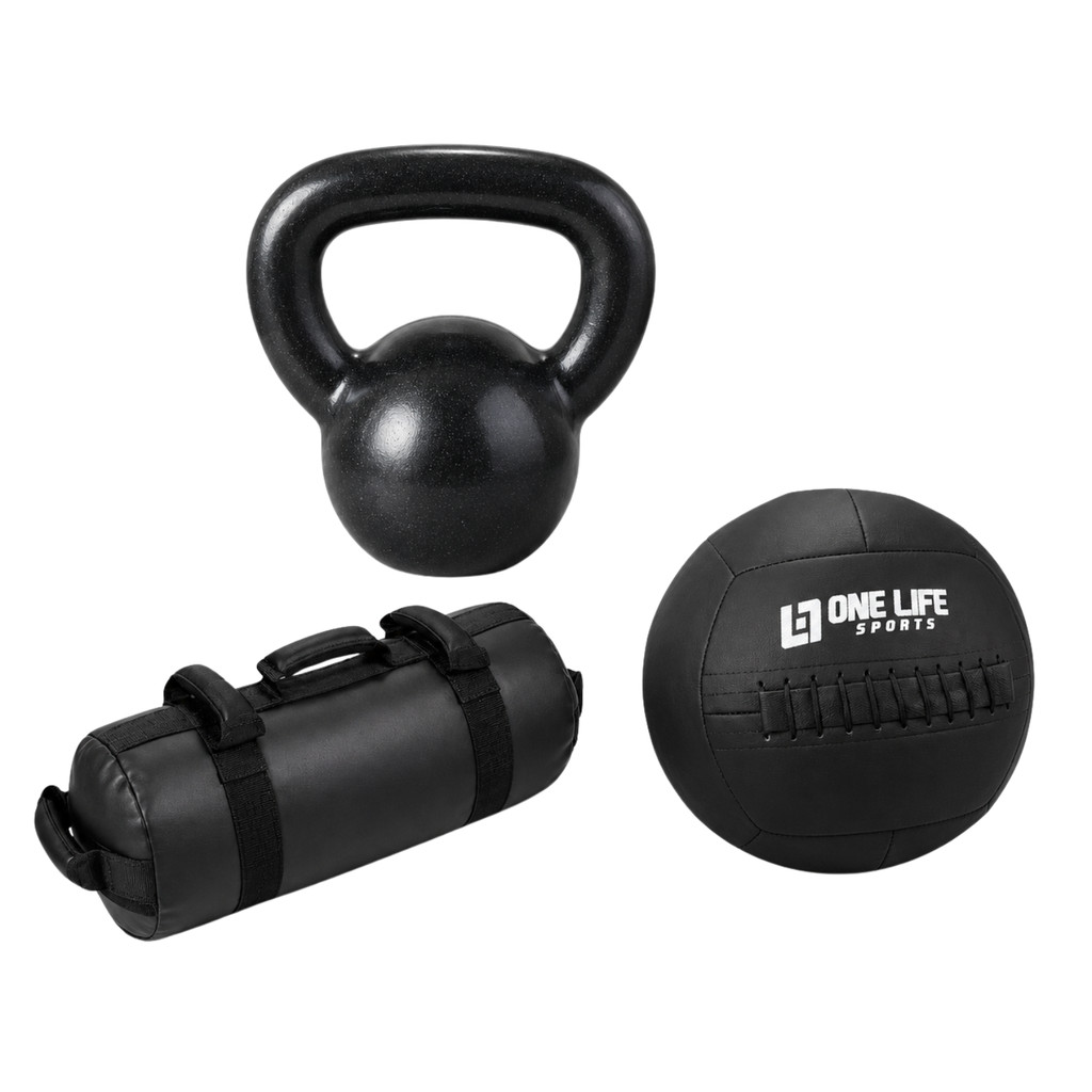 KIT KETTLEBELL 4KG + WALL 4KG + POWER BAG 5KG | PESOS