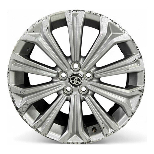 Unidade Roda Aro 17 5x100 Toyota Corolla 2019 2024 Prata Prata