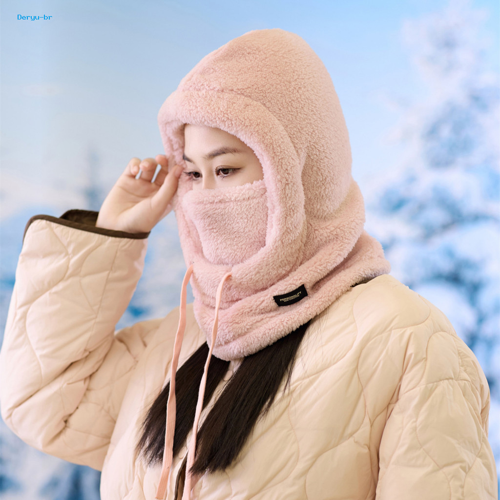 Weather Thermal Hat Pullover Women’s Winter Balaclava with Face Shield – Thick Fleece Windproof Adjustable Full Prot