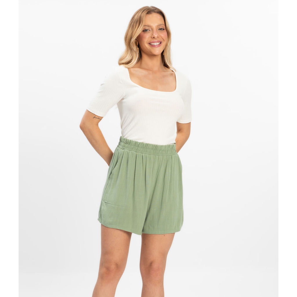 Shorts Linho Strong Feminino Rovitex Verde