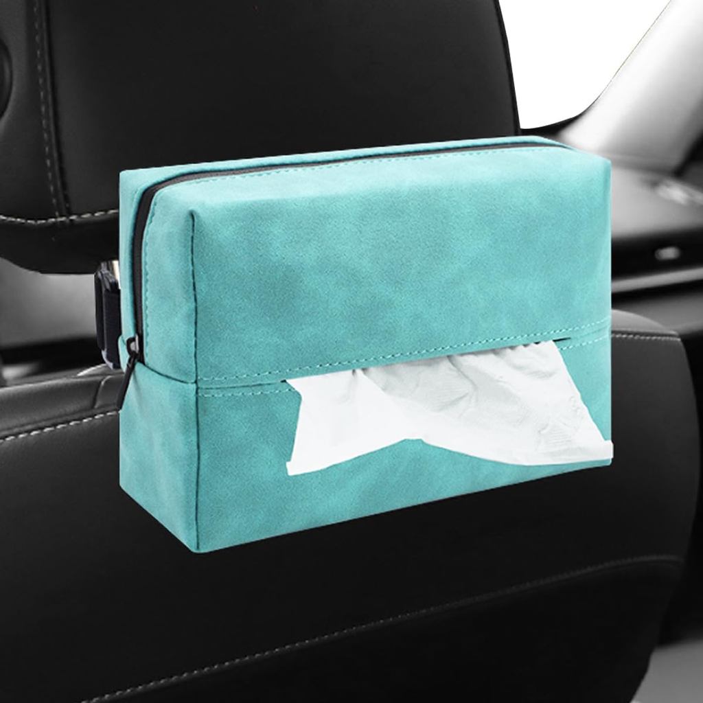 Suporte de Lenços para Carro BDZMC, Capa Retangular para Caixa de Lenços, Dispensador de Lenços para Banco Traseiro, Sup