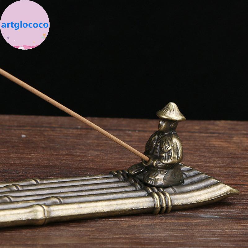 Artglococo 1 Peça Suporte De Incenso Para Decoração De Casa Porta Barco Velho Pesca Estilo Japonês Queimador Sti Ornamen