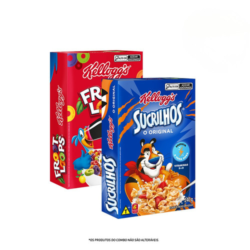 Combo Cereal Sucrilhos Original 240G E Froot Loops 230G