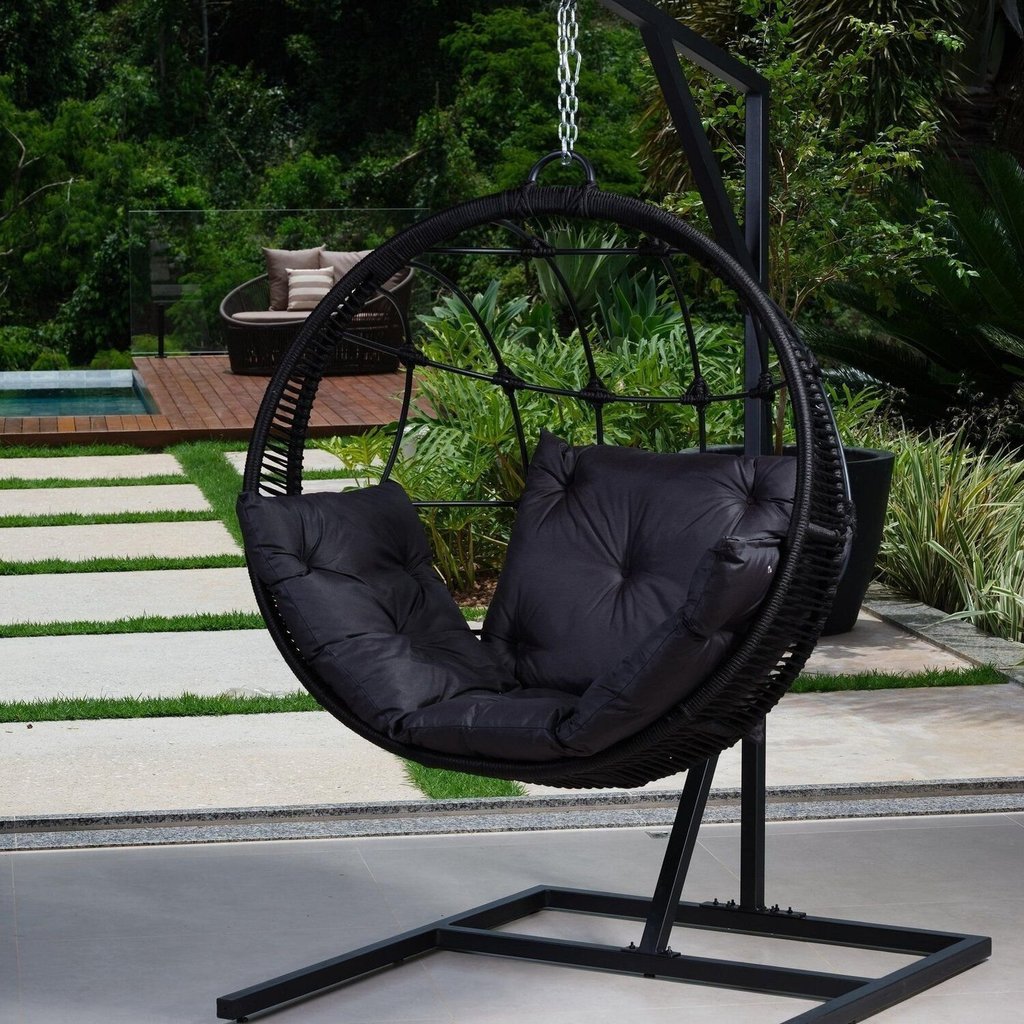Balanço de Jardim Ninho Amsterdã Preto