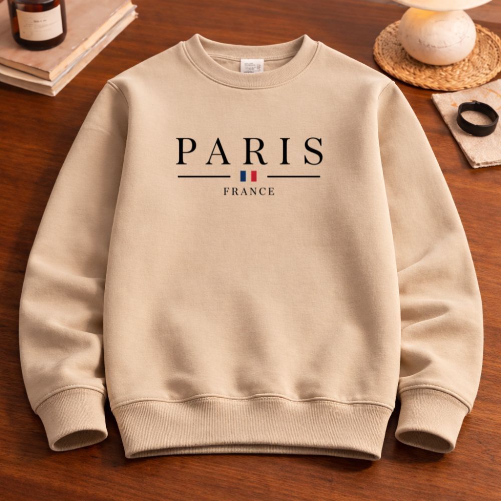 Moletom Casaco infantil juvenil paris blusa de frio premium de Algodão/Poliéster tam 2 a 14