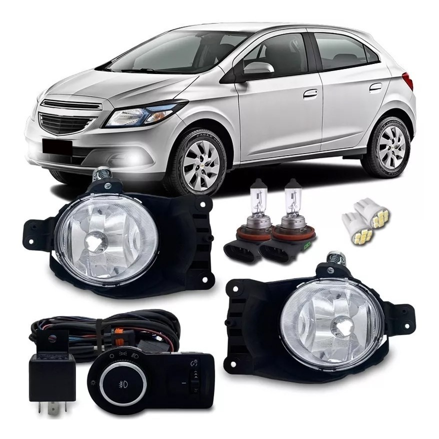 Kit Farol Milha Neblina Onix Prisma Lt Ltz 2012 2013 2014 2015 2016