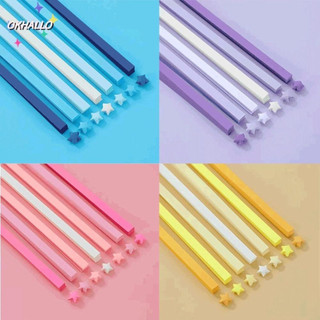 Papel de Origami em Forma de Estrela, Tiras de Papel Coloridas de Estrela de um Lado, Artesanato DIY de Melhores Desejos