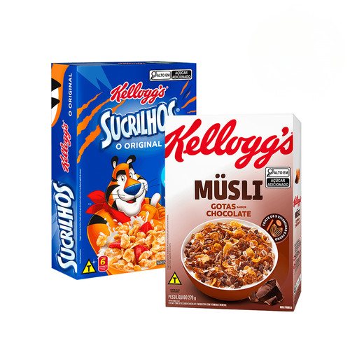Combo Cereal Sucrilhos 240g e Musli Chocolate 200g