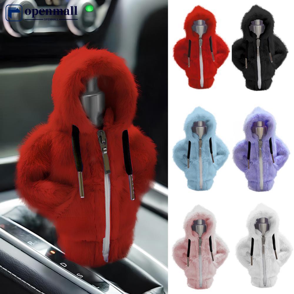 OMALL Universal Car Gear Change Lever Moletom Cobre Shifter Knob Hoodie Decoração Do Carro Alavanca De Câmbio Capa Veloc