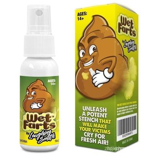 Rindo com Pessoas - Peido Molhado e Fedorento - Spray de Cheiro Forte - Cheiro Super Intenso - Presente Engraçado e Brin