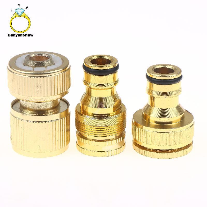 [BANY] Conjunto De Conector De Mangueira De Alumínio Padrão De 2 Peças-Encaixe De Torneira De 4/6'Qui Connect Para Tubos