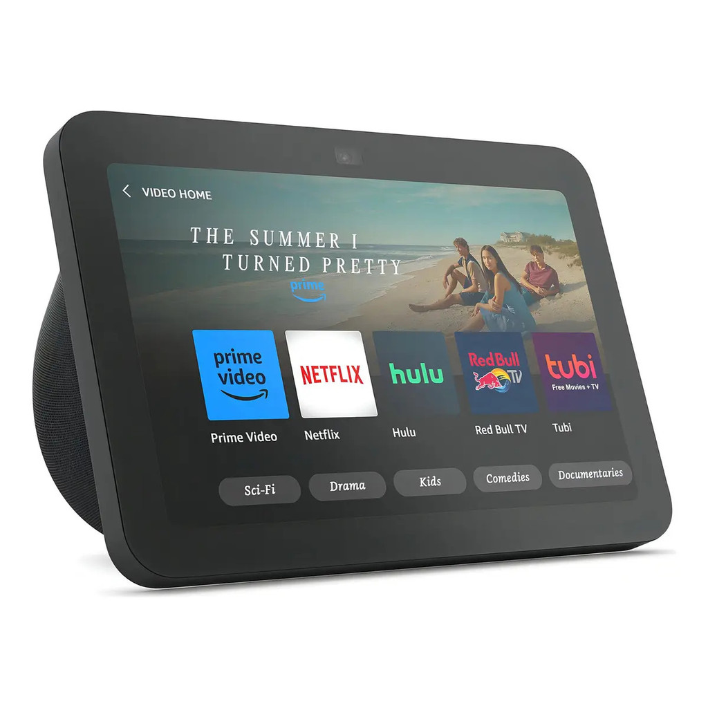 Caixa De Som Inteligente Amazon Echo Show 8 3ª Geração Com Tela Hd De 8  E Alexa Preta Charcoal