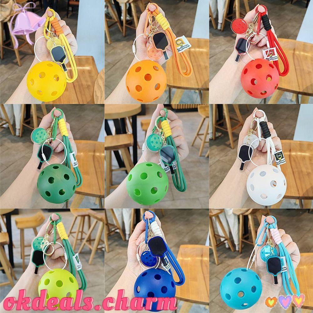 OKDEALS Chaveiro De Remo De Pickleball , Pingente De Raquete Acrílico Removível , Com Cordão