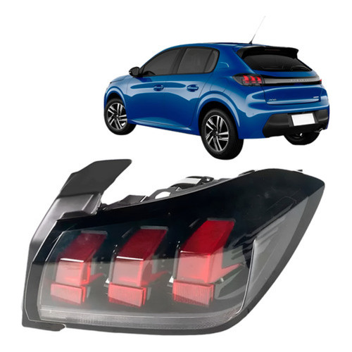 Lanterna Traseira Para Peugeot 208 2020 2021 2022 2023 2024