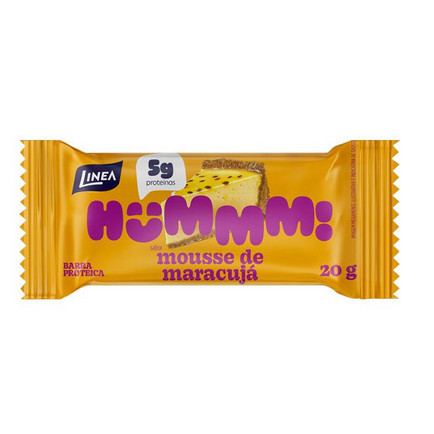 Barra Proteica Linea Hummm – Sabor Mousse de Maracujá 20g