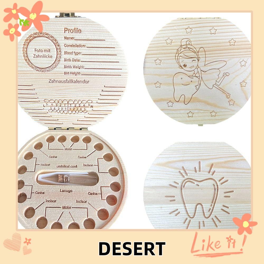 Caixa De Dentes De Bebê Do Deserto , Armazenamento Organizador Leite , Salvar Presentes Coletando em Oferta na Shopee