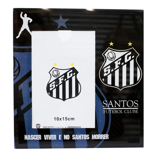 Porta Retrato 1 Foto 15x10cm Vidro - Santos em Oferta na Shopee