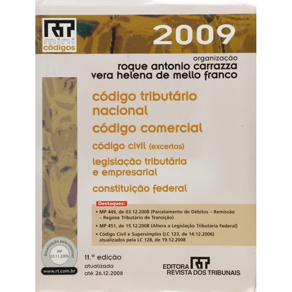 Código Tributário Nacional, Código Comercial, Constituição Federal - 3 em 1