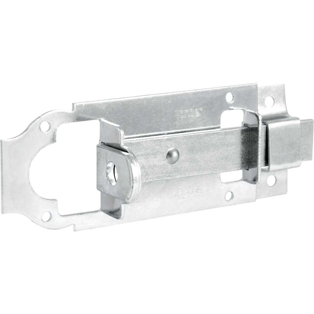 Trinco Fecho Chato Zincado com Porta Cadeado 5" Vonder - 32.90.105.001 em Oferta na Shopee