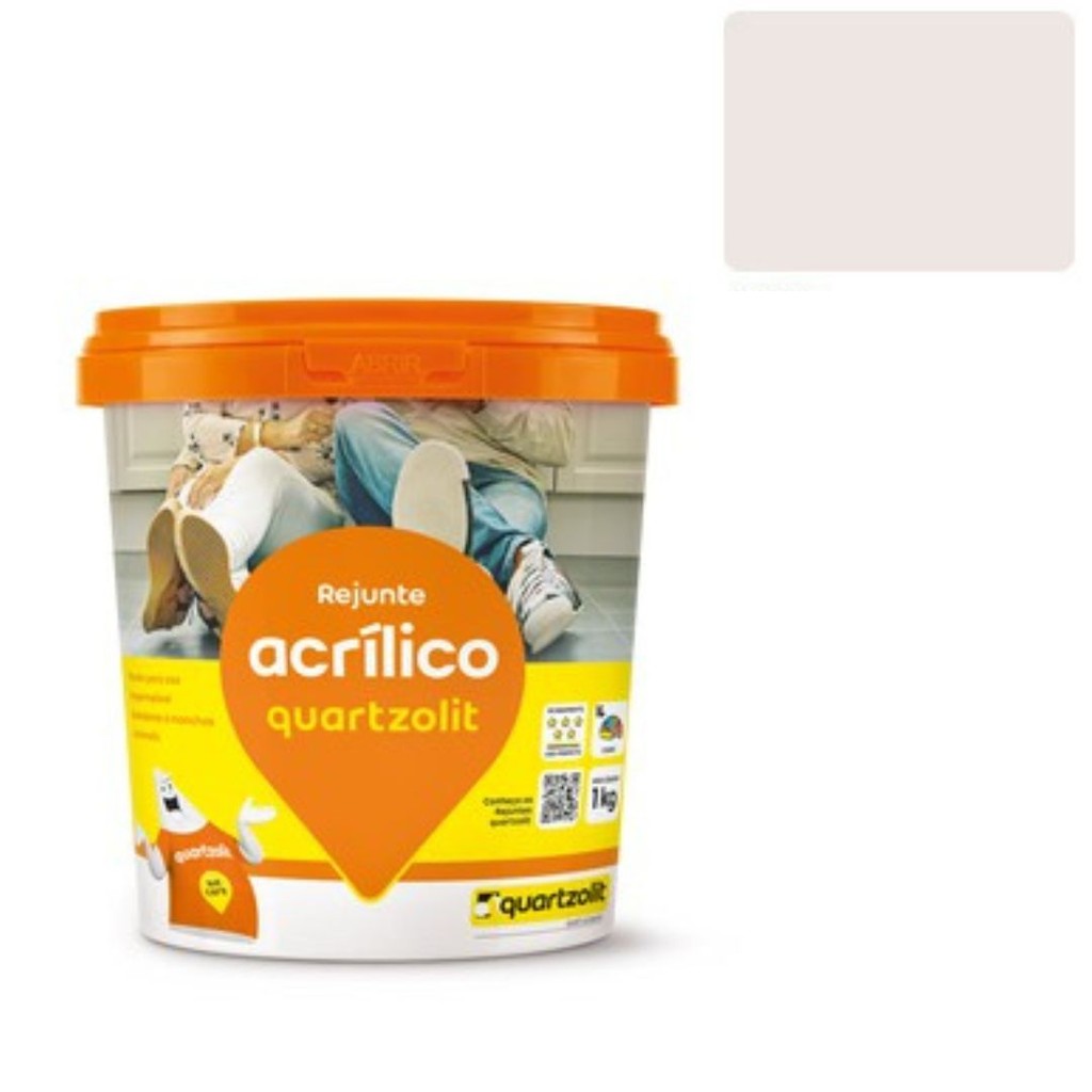 Rejunte Acrilico 1Kg Pronto Quartzolit - Palha em Oferta na Shopee