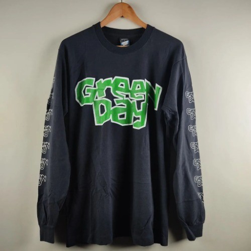Green Days punk Green Day Band High Street Style punk Camiseta de manga comprida