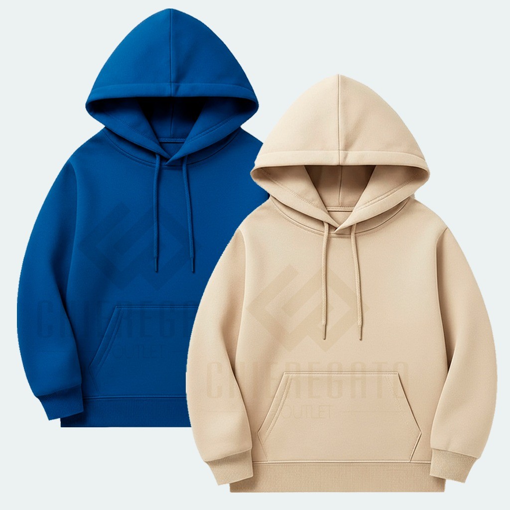 Kit 2 Moletom Infantil Canguru Blusa de Frio Blusão Casaco Com Capuz Conjunto Infantil 8 até 16