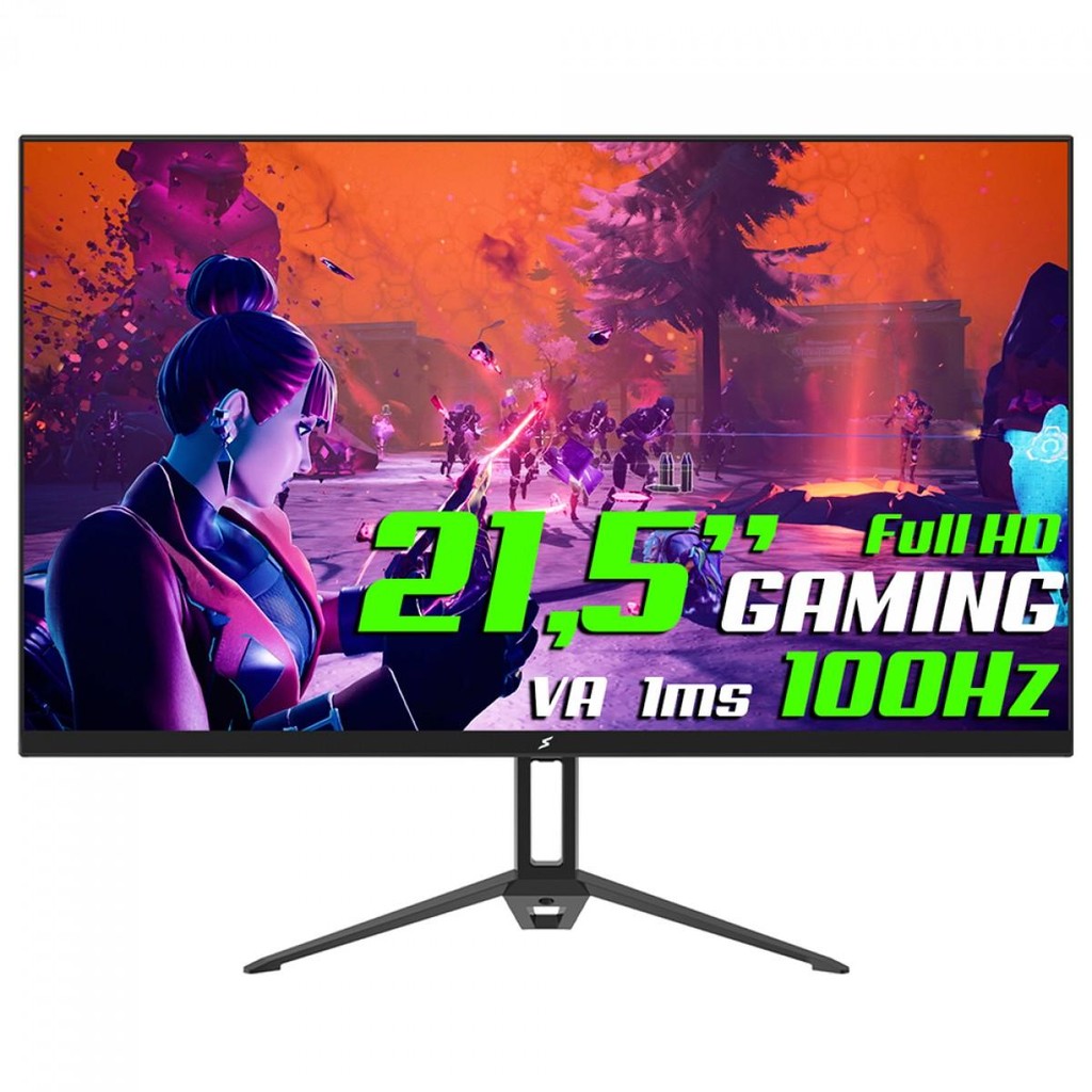 Monitor Gamer SuperFrame View, 21.5 Pol, Full HD VA 1ms 100Hz