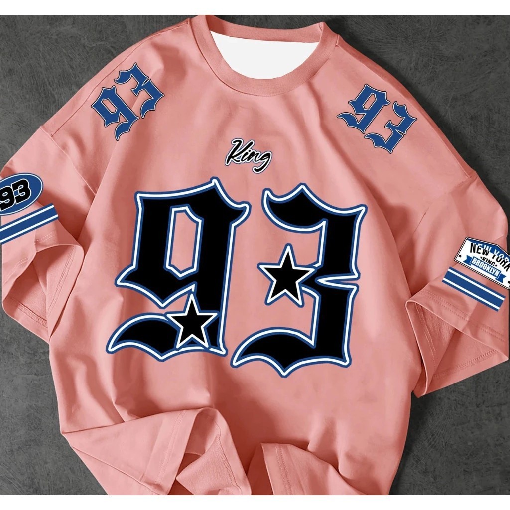 Camiseta Feminina Estampa King 93 Estilosa Lançamento - Camisa de Malha 100% Algodão - Envio Imediato - VS Shopp