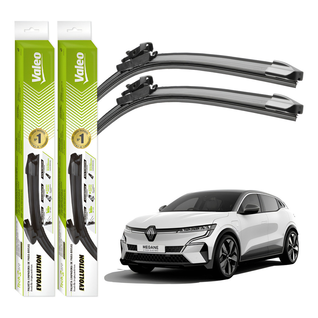 Palhetas Limpador Parabrisa Valeo Megane E-tech 2023 A 2025