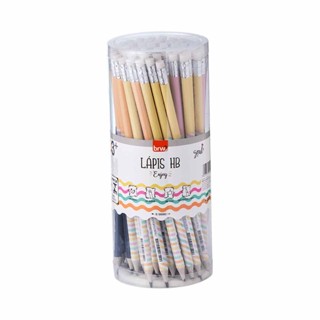 Lápis Preto HB Redondo com Borracha Enjoy 7213 Brw - 72UN em Oferta na Shopee