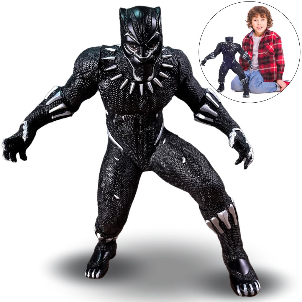 Pantera Negra Boneco Gigante Colecionavel Vingadores Disney
