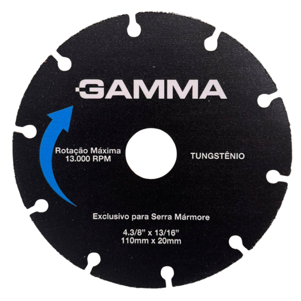 Disco De Cortre Para Madeira 110MM Tungstênio G19576AC GAMMA