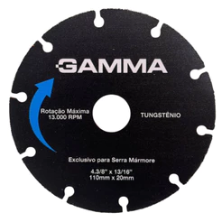 Disco De Cortre Para Madeira 110MM Tungstênio G19576AC GAMMA